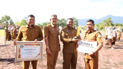 Raih Juara Gampong Tingkat Provinsi Aceh, Bueng Sidom Terima Hadiah dan Penghargaan