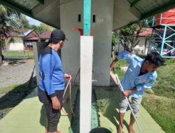 Sambut PON XXI di Kota Jantho, BKPRMI Aceh Besar Bersihkan Masjid Agung Al Munawwarah