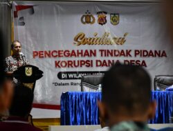 Dukung Asta Cita, Polda Aceh dan Pemko Gelar Sosialisasi Cegah Korupsi Dana Desa