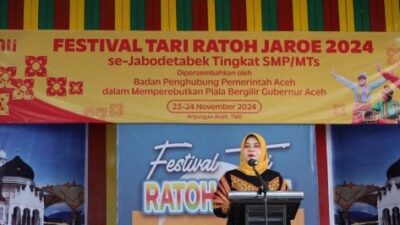 Buka Festival Tari Ratoh Jaroe, Pj Ketua Dekranasda Aceh : Terimakasih Telah Mempromosikan Kebudayaan Aceh