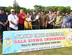 Pj Bupati Aceh Besar Buka Turnamen Gala Siswa 2024 Tingkat SMP di Peukan Bada