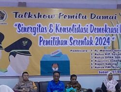 Pj Wali Kota Sabang Buka Talkshow Pemilu Damai