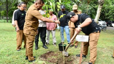 Sukseskan Program Tahiroe, Almuniza Tanam Jeumpa-Seulanga di Hutan Kota