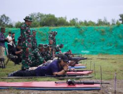 Pj Bupati Aceh Besar Ikut Lomba Menembak Eksekutif HUT ke-68 Kodam Iskandar Muda