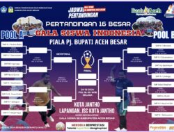 Ini Hasil Pertandingan Babak 16 besar Hari Kedua Galasiswa Piala Pj Bupati Aceh Besar