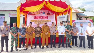 Wakili Pj Bupati, Kesbangpol Aceh Besar Hadiri Lauching Kampung Bebas Narkoba Gampong Krueng Lamkareung