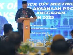 Pj Gubernur Safrizal ZA Buka Kick-Off Meeting Program dan Anggaran 2025 Ditjen Bina Administrasi Kewilayahan