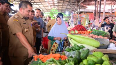 Pj Bupati Aceh Besar Tinjau Pasar Induk Lambaro