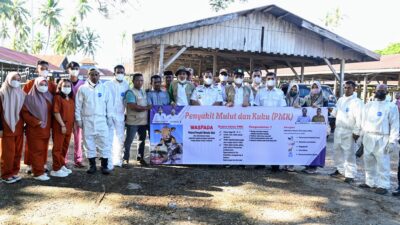 Pemkab Aceh Besar Lakukan Langkah Antisipasi Penyebaran PMK di Pasar Hewan Sibreh