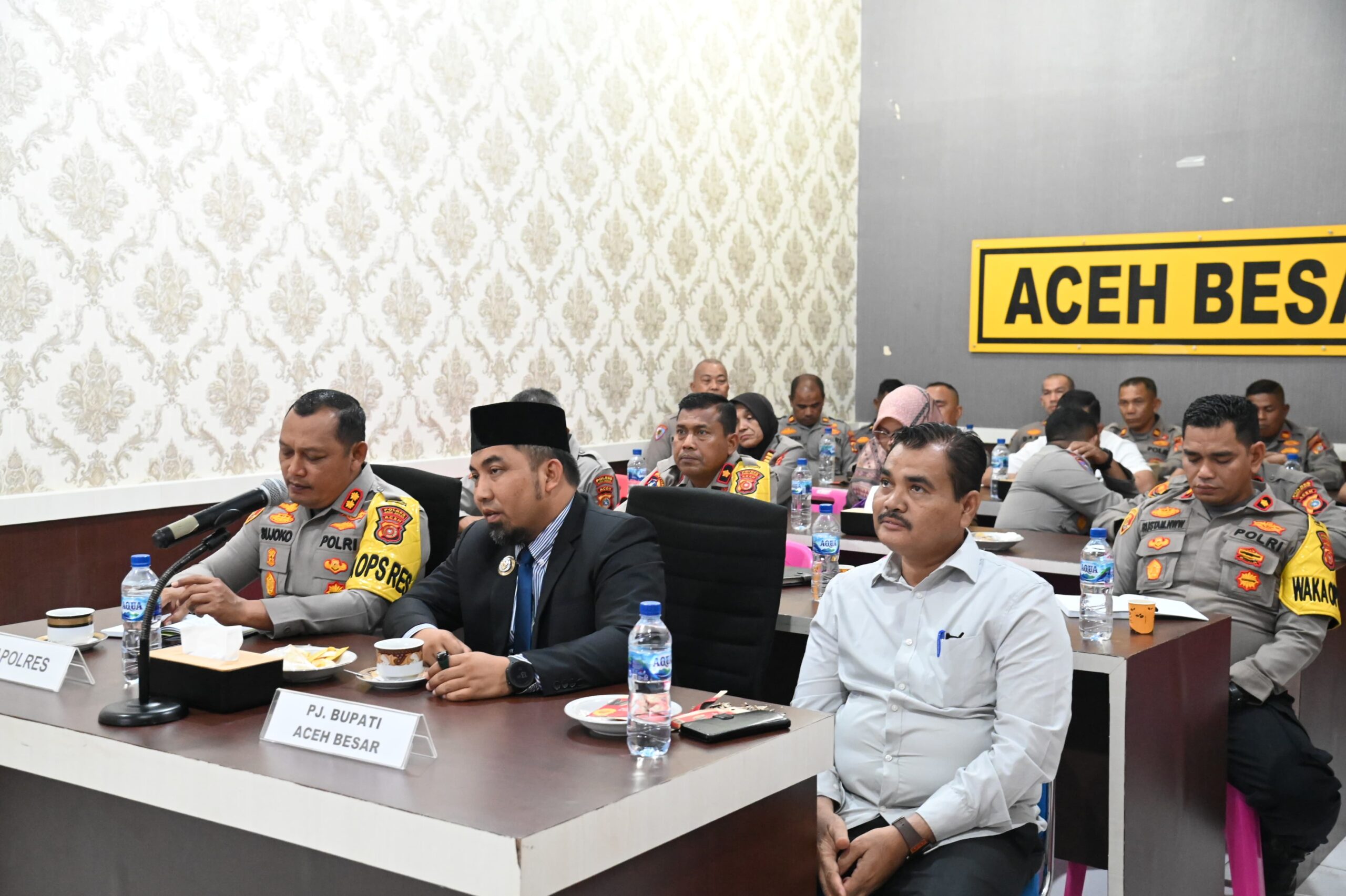 Pj Bupati Aceh Besar dan Kapolres AKBP Sujoko Ikuti Rakor Ketahanan Pangan