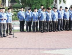 Wagub Fadhlullah Pimpin Apel Perdana di Kantor Gubernur Aceh