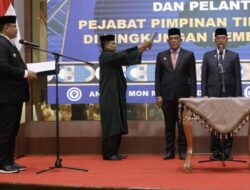 Pj Gubernur Safrizal Lantik Tiga Kepala SKPA