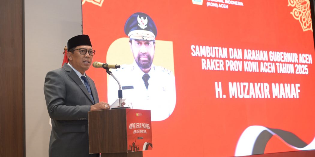 Plt Sekda Alhudri Buka Rakerprov KONI Aceh 2025