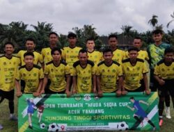 Pembukaan Turnamen PS Muda, Laskar Tumbok Lada Kalahkan Persada FC 3-1