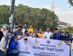 1000 Paket Takjil Dibagikan DPD APJI Aceh Kepada Fakir Miskin