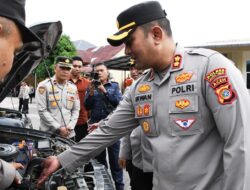 Kapolres Aceh Timur Mengecek Kesiapan Operasional Personil