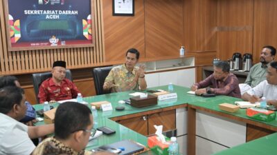 Plt Sekda Aceh dan Bupati Aceh Jaya Bahas Persiapan PORA XV