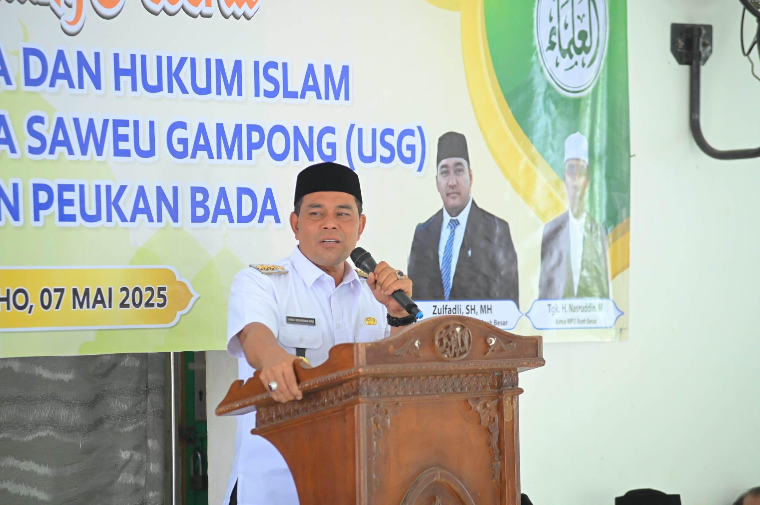 Bupati Aceh Besar buka Sosialisasi Fatwa dan Hukum Islam Program USG