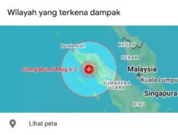 Gempa 6,2 Abdya, Pesisir Barat-Selatan Aceh Merasakan