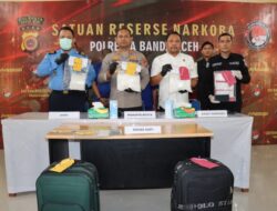 Polresta Banda Aceh dan Avsec Gagalkan Penyelundupan Sabu di Bandara SIM