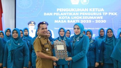 Sayuti Abubakar Kukuhkan Tim Penggerak PKK Kota Lhokseumawe