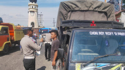 Satlantas Polres Langsa Gelar Penertiban Truk ODOL