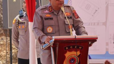 Polda Aceh Bangun Gudang Ketahanan Pangan di Lembah Seulawah