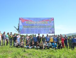 Program TMMD Ke-124, Pemkab Aceh Besar dan TNI Tanam 250 Pohon Produktif