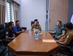 Wabup Syukri Bahas Penanggulangan Bencana Bersama Danyonif 117/KY