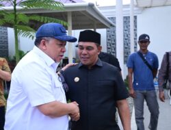Syech Muharram Dampingi Wamen Fahri Hamzah Tinjau Pembangunan Rusun Santri