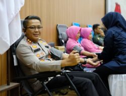 Polres Aceh Utara Adakan Pengobatan Gratis dan Donor Darah