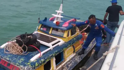 Satpolairud Polres Aceh Barat Amankan 7 Mini Trawl di Kuala Bubon