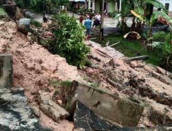 Cuaca Ekstrem Disertai Hujan Deras, Akibatkan Pohon Tumbang dan Tembok Penahan Tebing Roboh