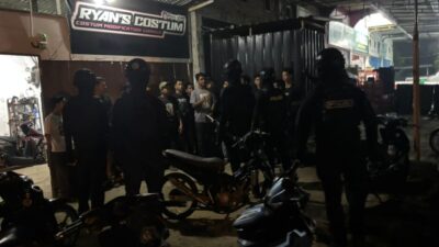 Polres Lhokseumawe Amankan 14 Sepeda Motor dan Sekelompok Remaja