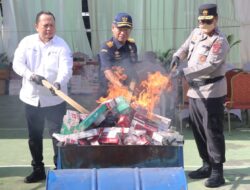 Kapolda Aceh Hadiri Pemusnahan Barang Hasil Penindakan Bea Cukai