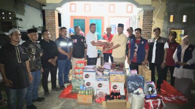 Korban Kebakaran di Lambheu Terima Bantuan Masa Panik