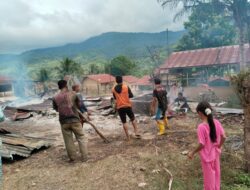 Akses Komunikasi Terputus BPBD Telat Tiba, Satu Rumah Habis Terbakar