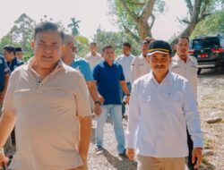 Bupati Salim Fakhry dan Ketua Satgas Swasembada Pangan Aceh Tinjau Irigasi Roboh
