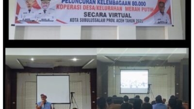 Walikota HRB Ikuti Lounching Koperasi Merah Putih Secara Virtual