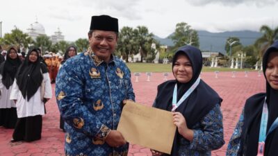 Siswa Berprestasi pada POSN 2025 Terima Penghargaan pada HAN ke-41 di Aceh Besar