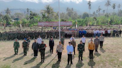 Bupati Salim Fakhry Pimpin Upacara TMMD Ke-125 di Wilayah Kodim 0108 Agara