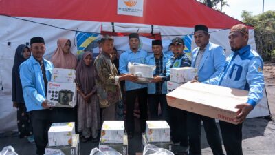 Korban Kebakaran Sibreh Dapat Bantuan dari BKPRMI Aceh Besar