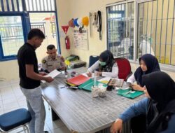 Polres Nagan Raya Periksakan Kesehatan Tahanan Rutan