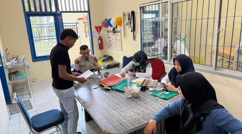Polres Nagan Raya Periksakan Kesehatan Tahanan Rutan