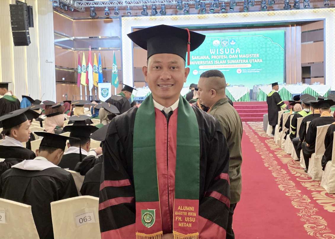 IPTU Muhamad Abidinsyah, SH  Resmi Sandang Gelar MH
