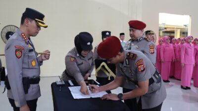 Kapolresta Banda Aceh Lantik Tiga PJU Jajarannya