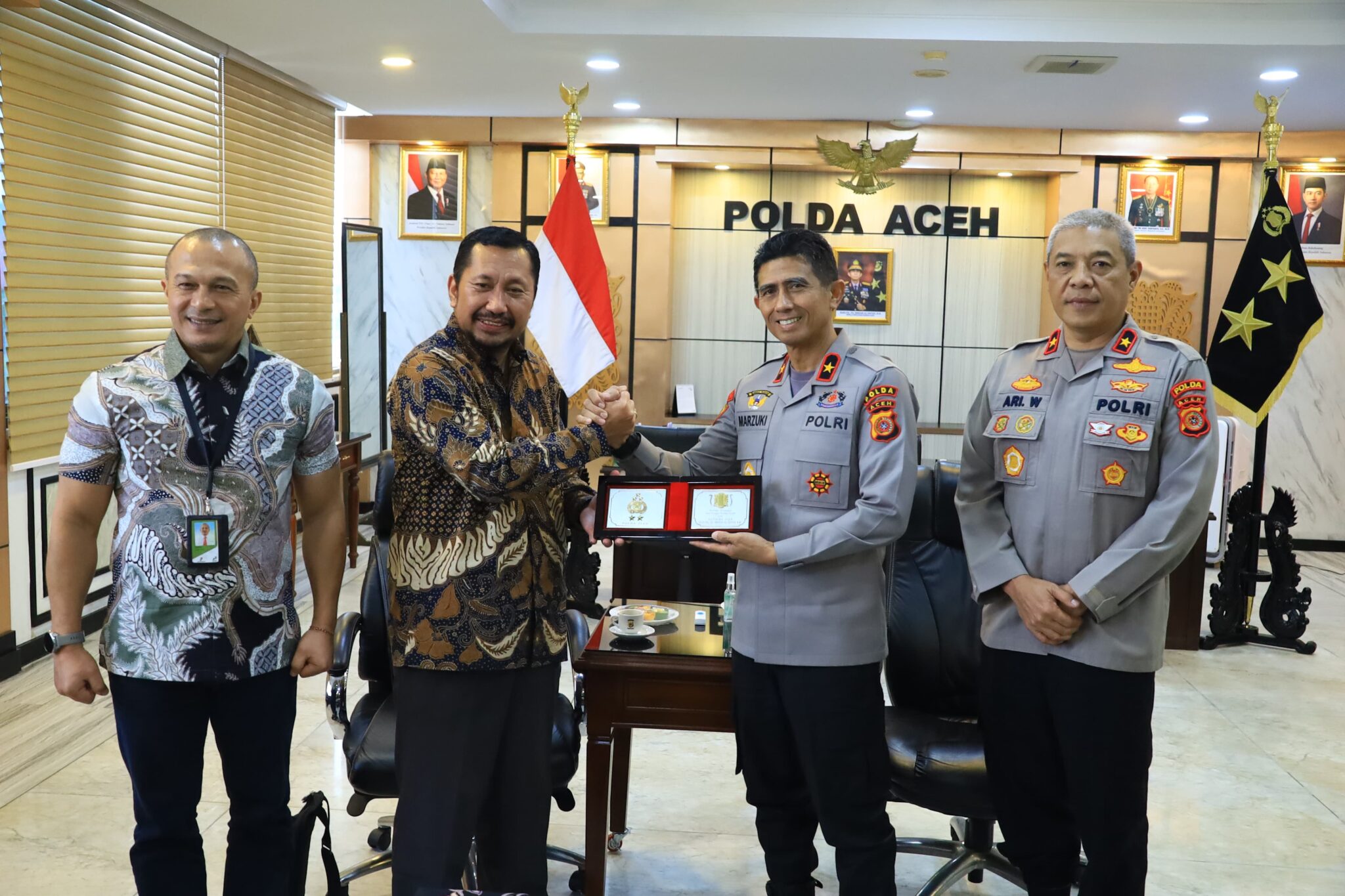Manajemen PT Pertamina Hulu Rokan Audiensi ke Polda Aceh