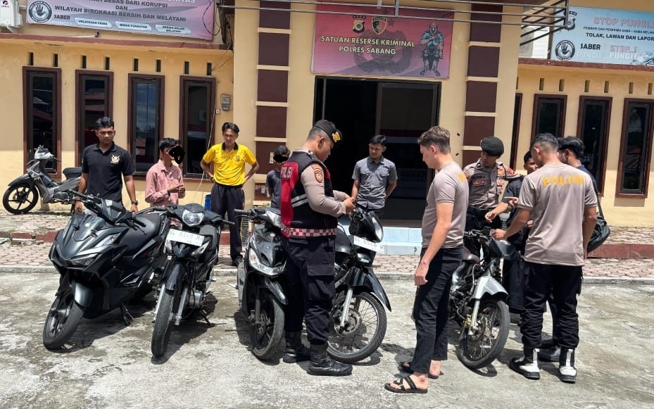 Polisi Tangkap Pelaku Balap Liar di Sabang