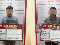 Polisi Ciduk Dua Warga Matangkuli Saat Main Judi Online di Warung Kopi