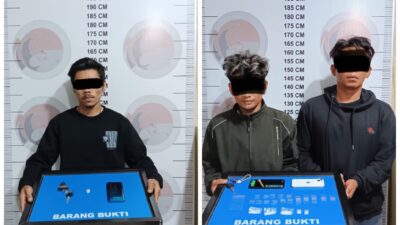Polres Bener Meriah Ringkus Tiga Pelaku Sabu